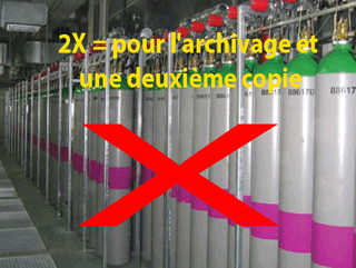 Argonflaschen - Brandschutz