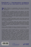 Longevity of Digital Information backside